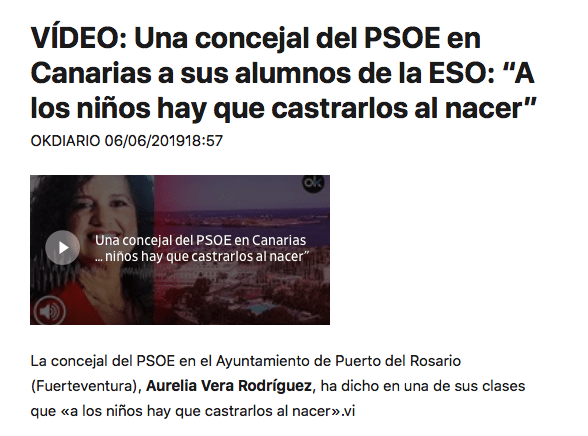 Concejala PSOE Castrar Nños